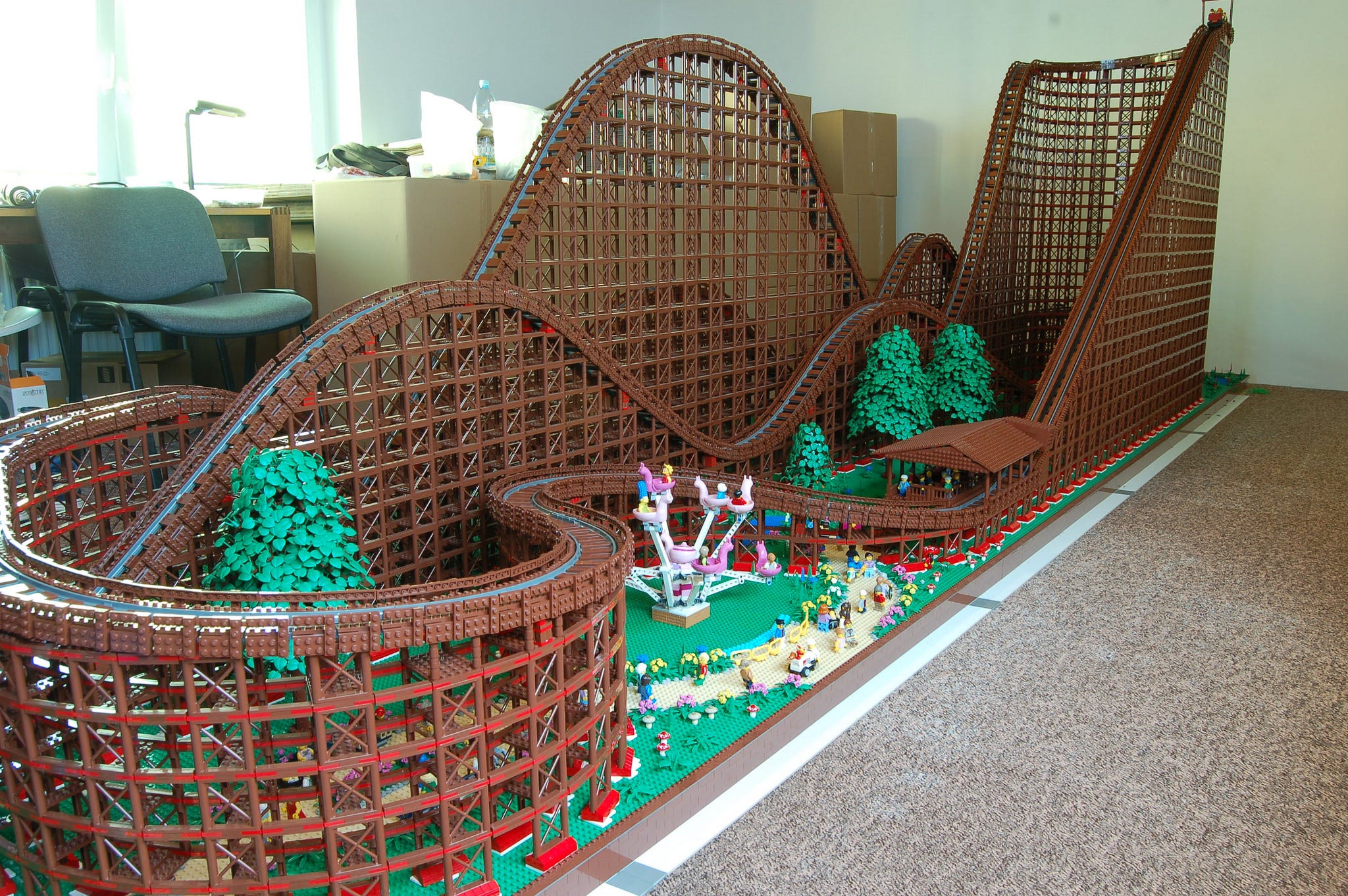 building lego roller coaster